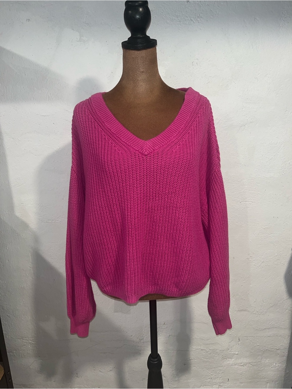 BP Pink V-Neck Sweater